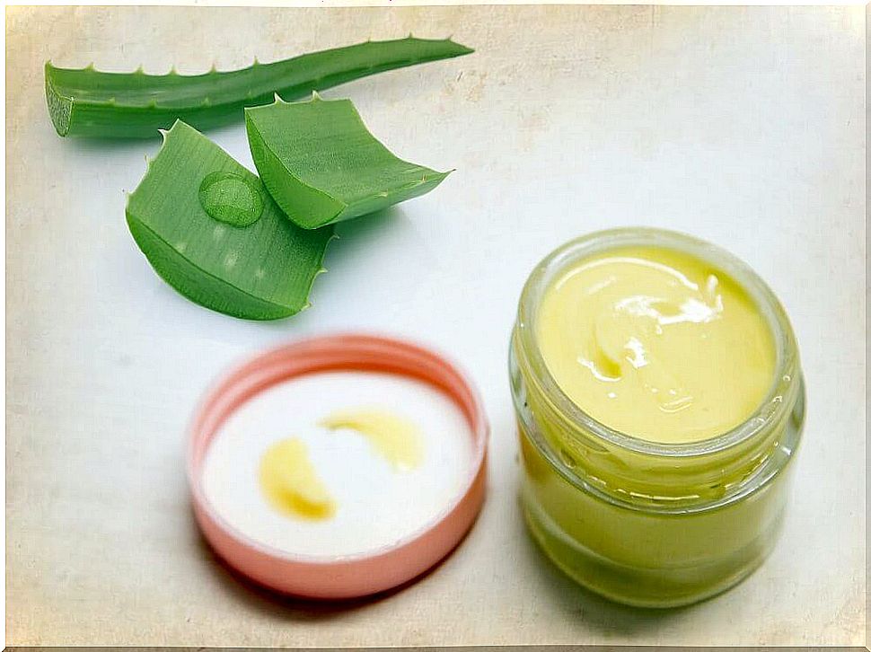 Aloe vera cream.