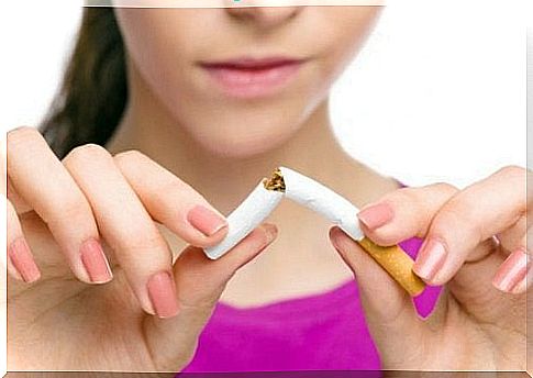 woman quits smoking