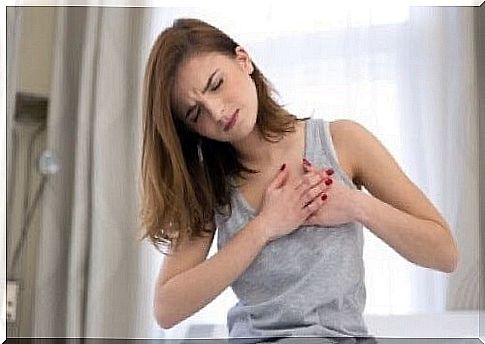 Woman with chest pain.