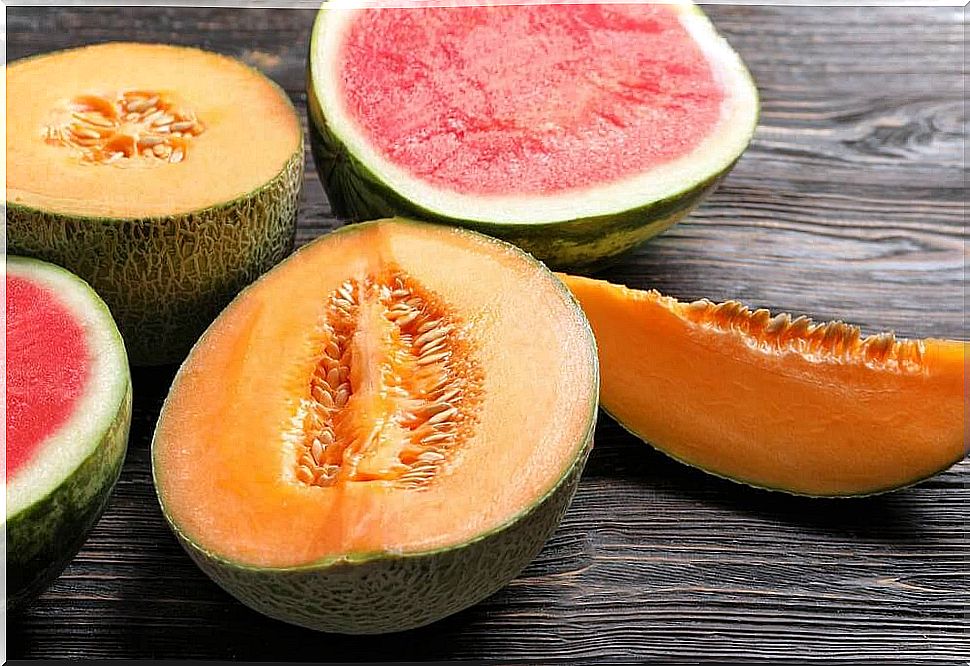 Melon rich in fiber