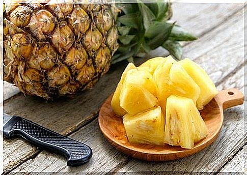 chopped pineapple