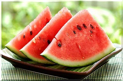 sliced ​​watermelon