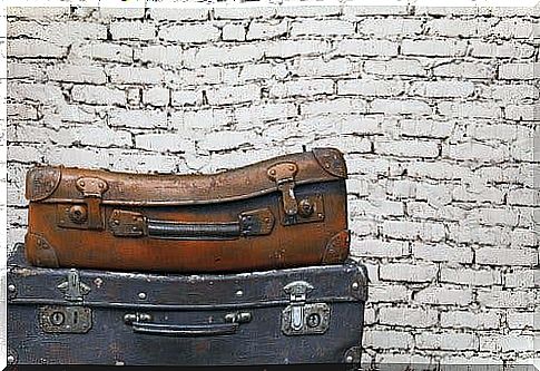 Old suitcases to be recycled