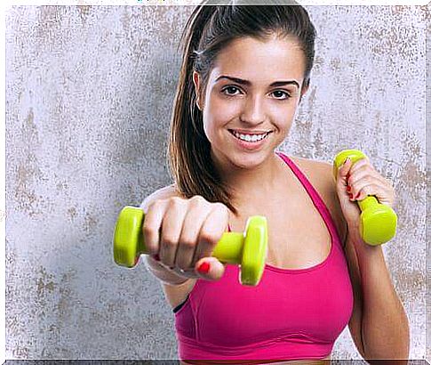 Exercises with weights for beginners