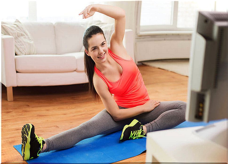 Exercise while watching television