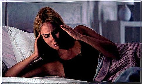 Woman with headache