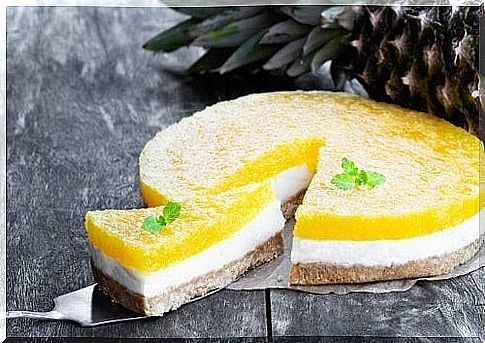 No-bake piña colada cheesecake