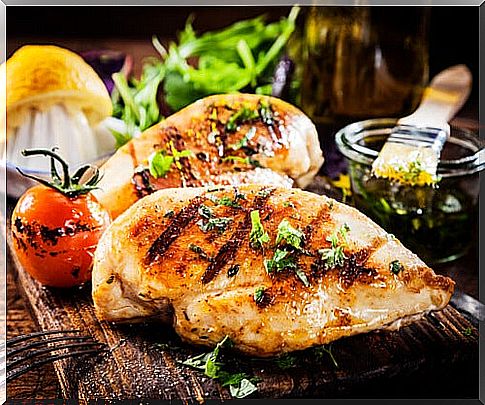 Chicken among the foods rich in potassium