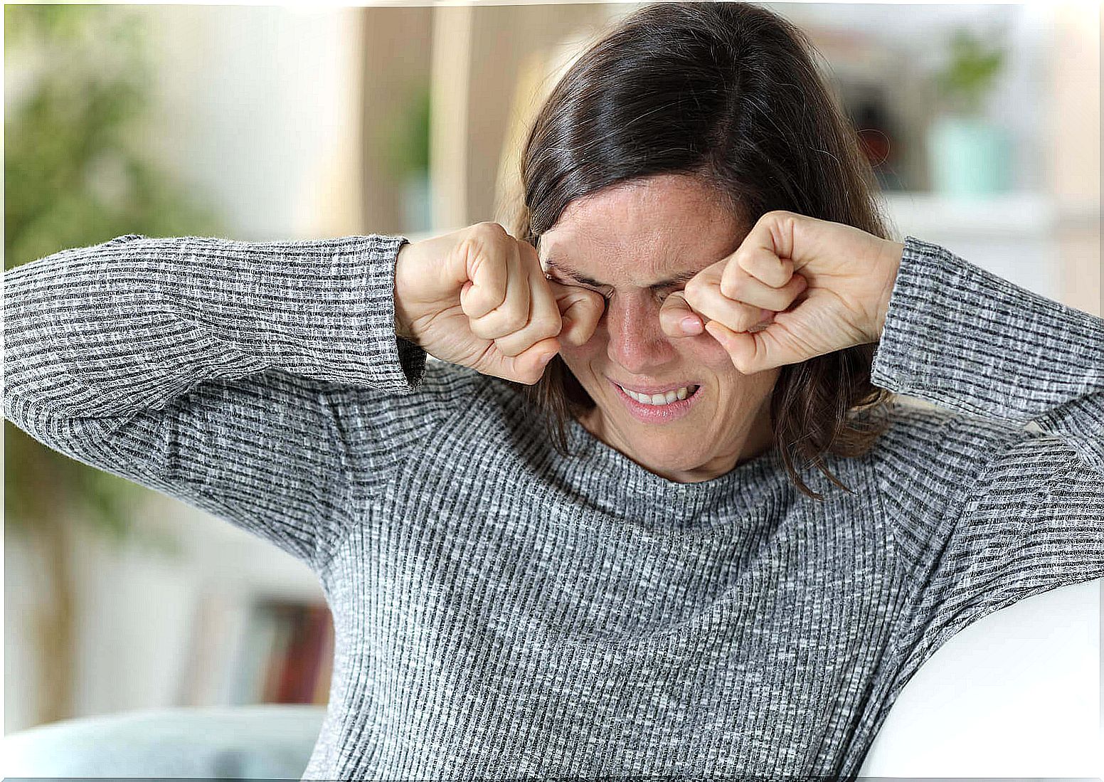 Rubbing can cause red eye spots.