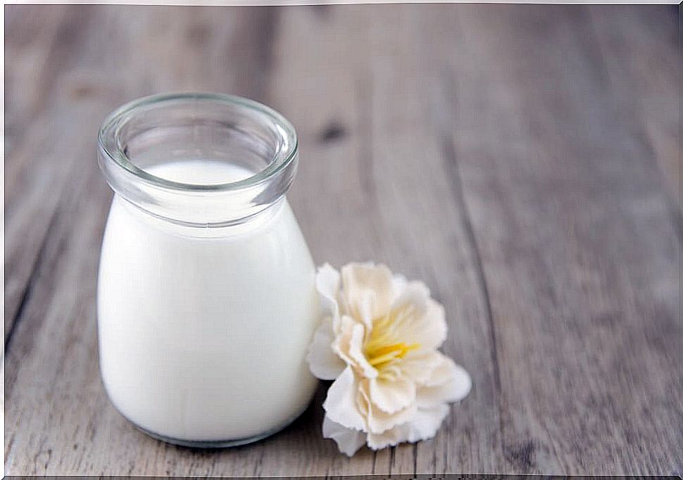 Jar of milk