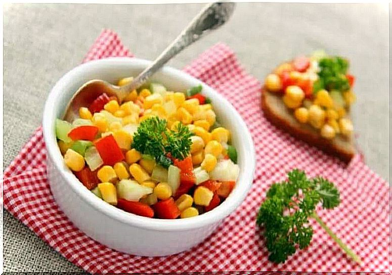 Sweet corn salad