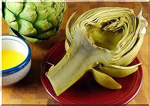 artichokes in half